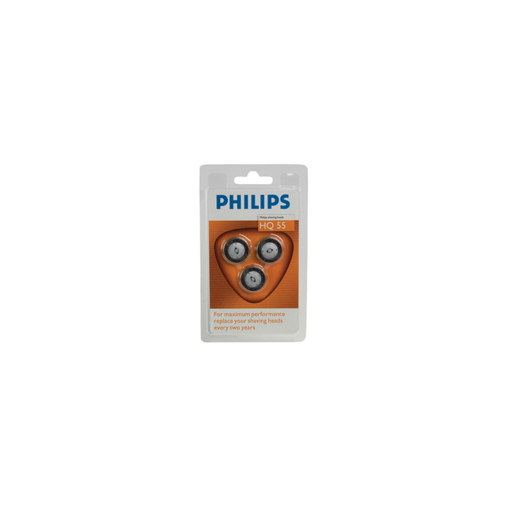 3 cabezas de afeitar rasoir philips 6405 6415 6423 6424 6445 6605 6610 6831 6842 6843 6844 6849 hq 55 3 hq - 1