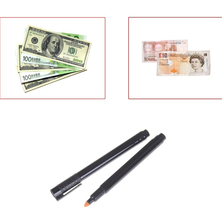 50 felt penna rivelatore di denaro falso rivelatore di rilevamento usd valuta euro 14 jr international - 12