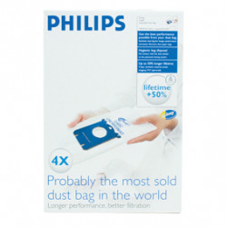 4 sacchetti per aspiratore s bag philips fc8021 03 jr  international - 1