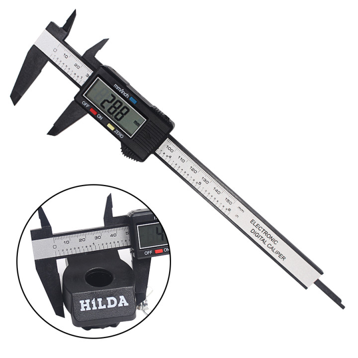 Digital caliper micrometer vernier 150mm 6' 0.01mm superb precision velleman - 8