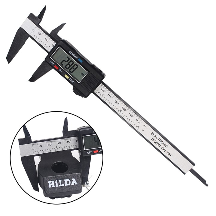Digital caliper micrometer vernier 150mm 6' 0.01mm superb precision velleman - 8