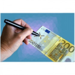 Fieltro detector lápiz detector de billetes falsos de detección de usd 14 euro moneda safescan - 1