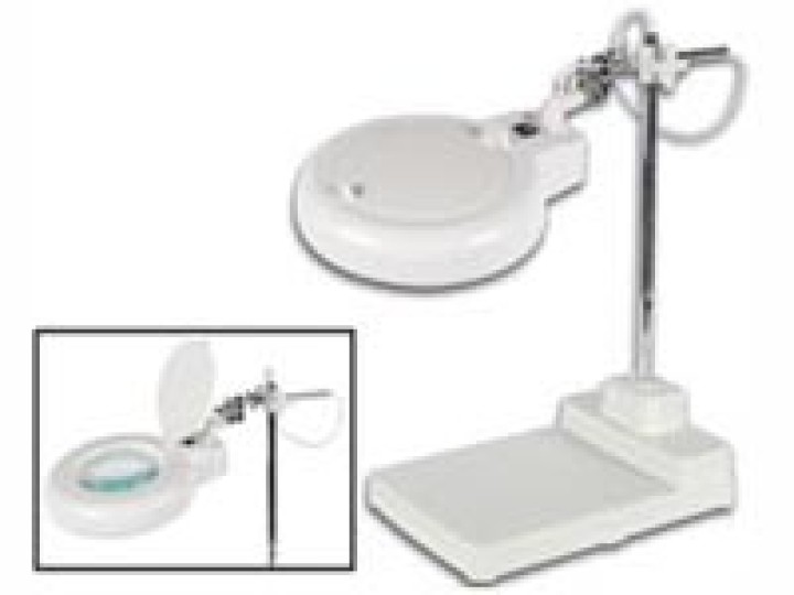 Lamp on stand with magnifying glass vtlamp4wn velleman - 1