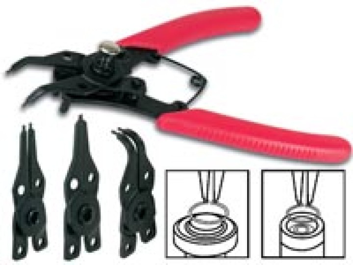 Pinza per anelli di sicurezza per velleman apertura 10 con la testa 50 millimetri convertibile vtsrp velleman - 1