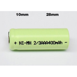 Batteria ricaricabile da 1.2V 2 / 3AAA batteria 400mah 2/3 AAA ni-mh nimh con spinotto per rasoio elettrico gp batteries - 2