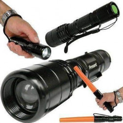 1000LM 5W cree impermeabile ha portato la polizia torcia elettrica di controllo del traffico stradale torcia ricaricabile da 186