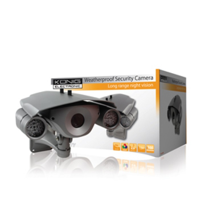 Camara cctv ir estanca ancha banda vision nocturna color könig sec cam730 konig - 1