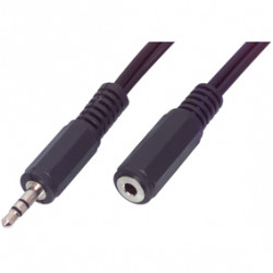 Cable 3.5mm male stereo cable - 423/5 to female stereo jack cord 5m konig nedis - 1