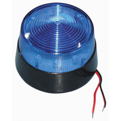 Flash alarma de incendio 12v luz estroboscópica color azul claro haa40b esb-77 ip65 velleman - 1