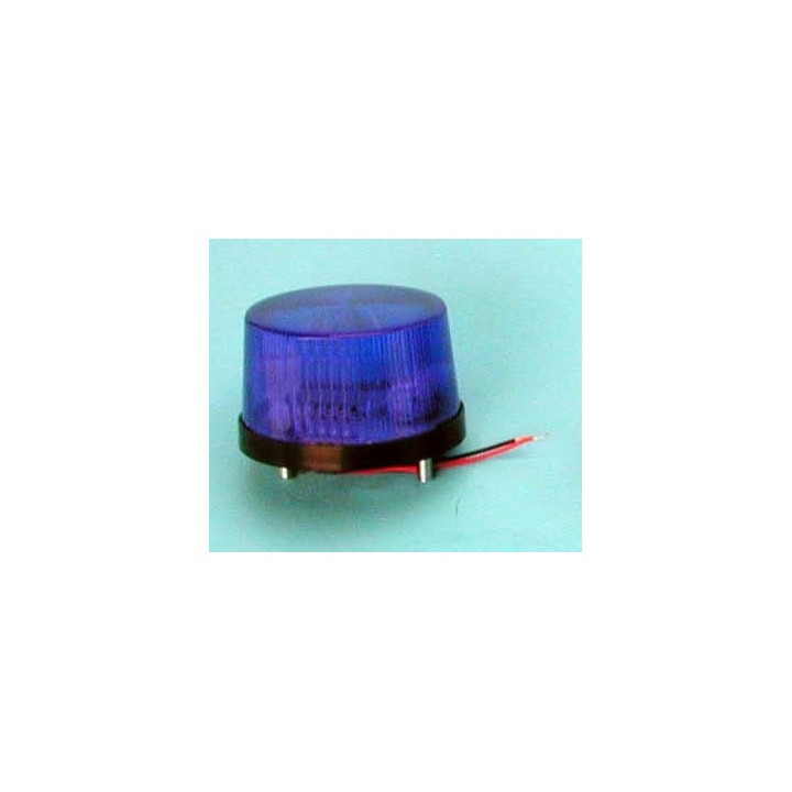Blitzlicht für 12 V Stroboskop führte Couleur bleu haa40b esb-77 ip65 velleman - 2