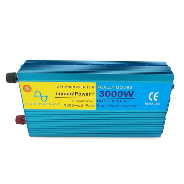 pure sine wave power inverter 3000 w dc 12 v bis 220 v ac camping boat converter lcd-anzeige 2 ac out eclats antivols - 3