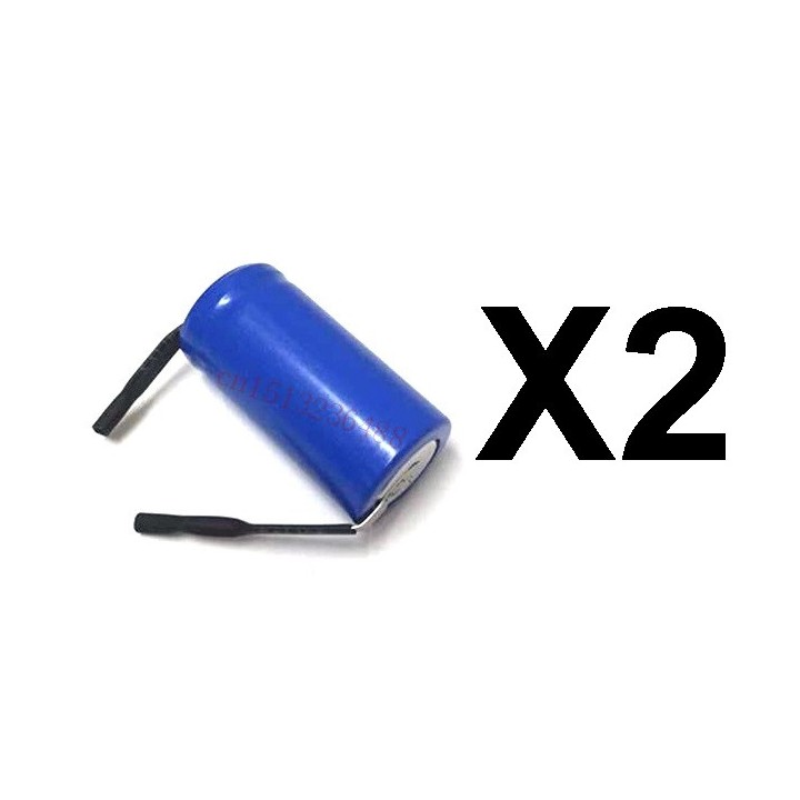 2 rechargeable battery 2 / 3AA Ni-Cd 600mAh 1.2v Energy Class A ++ eclats antivols - 1