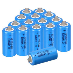1 batería recargable 2 / 3AA Ni-Cd 600mAh 1.2v Clase energética A ++ alca power - 7