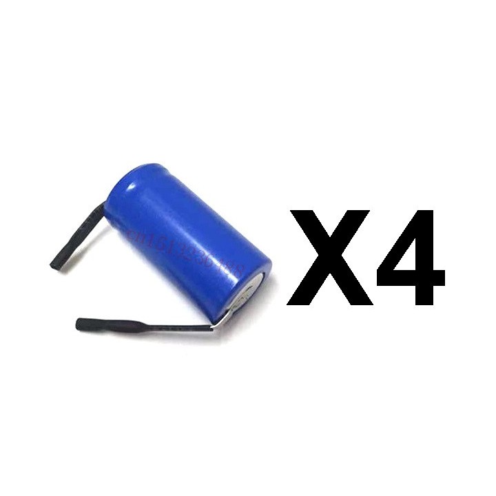 4 batería recargable 2 / 3AA Ni-Cd 600mAh 1.2v Clase energética A ++ eclats antivols - 3