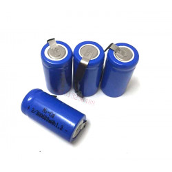 10 wiederaufladbare Batterie 2 / 3AA Ni-Cd 600 mAh 1,2 V Energieklasse A ++ Nickel-Cadmium jr  international - 2