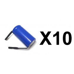 10 Rechargeable Battery 2 / 3AA Ni-Cd 600mAh 1.2v Energy Class A ++ Nickel-Cadmium electron - 4