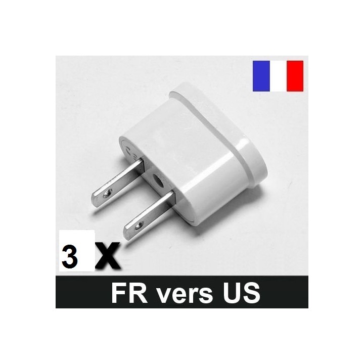 3 Travel adapter plug ee.uu. Industry canada francia euro convertidor a / japan americano ee.uu. Ee.uu. eclats antivols - 1