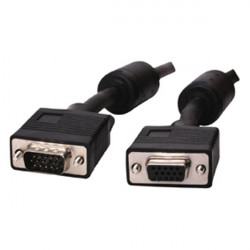 Extensión de cable hd15m hd15f 178 cable de extensión para monitor de vídeo de pantalla cable de 1,8 m konig - 1