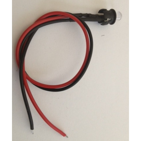 LED parpadeante simulador de alarma de diodo rojo 12v del 821b electro luminiscente autoleads - 1