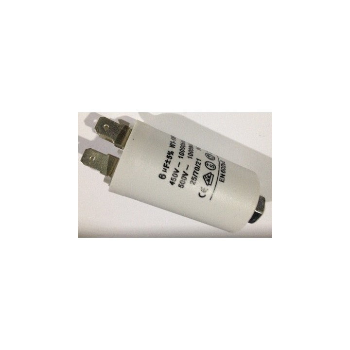 Capacitor 6m 6.3uf / 450 v + earth whirlpool - 1