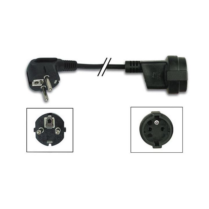 Power cord l1 8m black velleman - 1