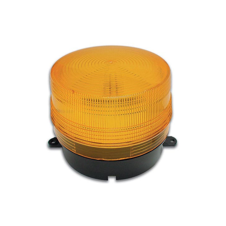Flash alarma electronico xenon ambar 12vcc ø100x80mm haa100a flashs alarmas electronicas ambars jr  international - 2