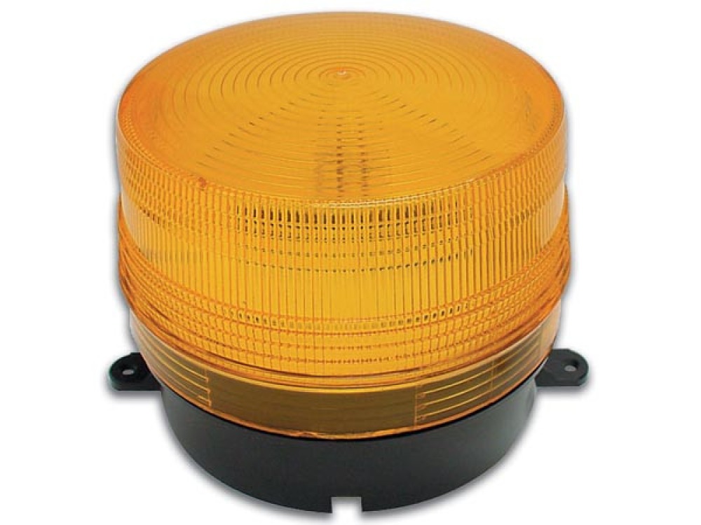 Flash 12vdc amber xenon flash, ø100x80mm strobe light strobe warning emergency lightsstrobe warning light systems fire police em