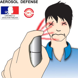 Aerosol gel paralisante cs 2% 75ml paralisante gran modelo anti agresiones defensa personal protecciones individuales jr interna