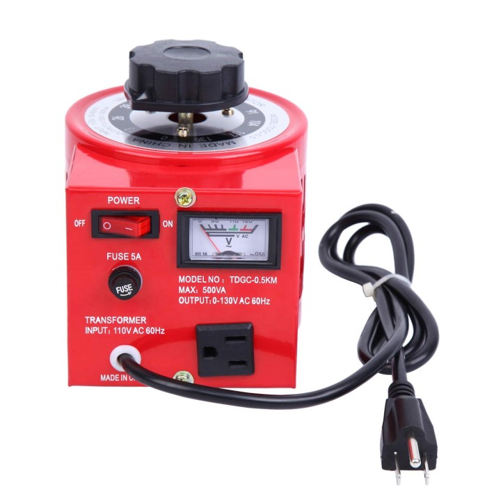 Transformador de voltaje Regulador de voltaje variable de CA automático de 5 A, 500 VCA máx. de 120 VCA 0-120 V / 130 VCA