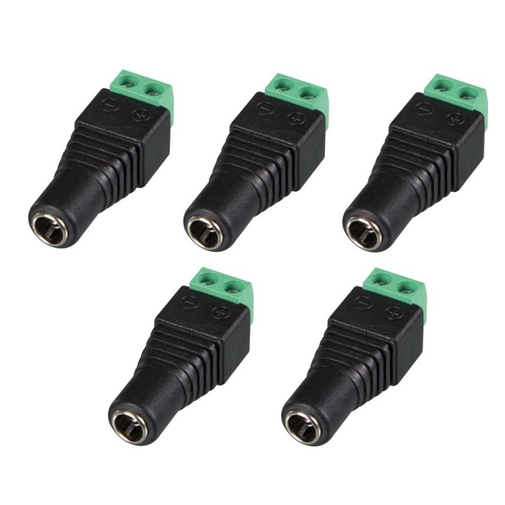 5,5 x 2,1 millimetri spina CC ai bulloni di connessione femmina (10 pc) CD021 velleman - 5