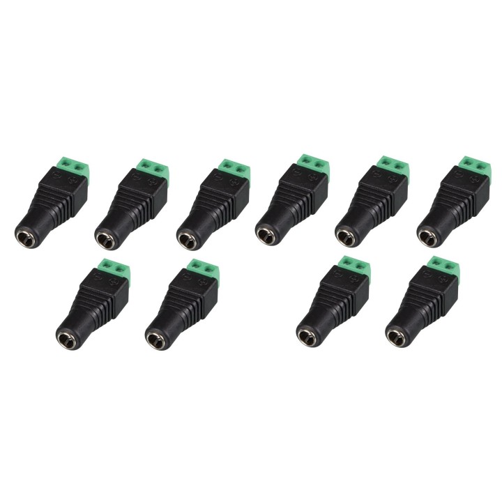 5.5 x 2.1mm enchufe de CC a los tornillos de conexión hembra (10 piezas) CD021 velleman - 6