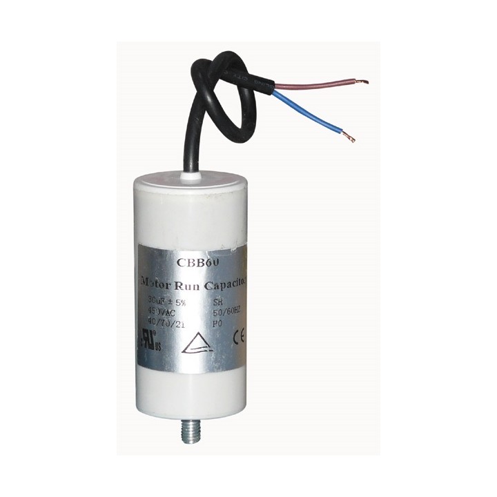 Wire capacitor 30mf micro farad 400v 450v 500v motor jumper cable gate motorization w9 11230 aezertix - 1