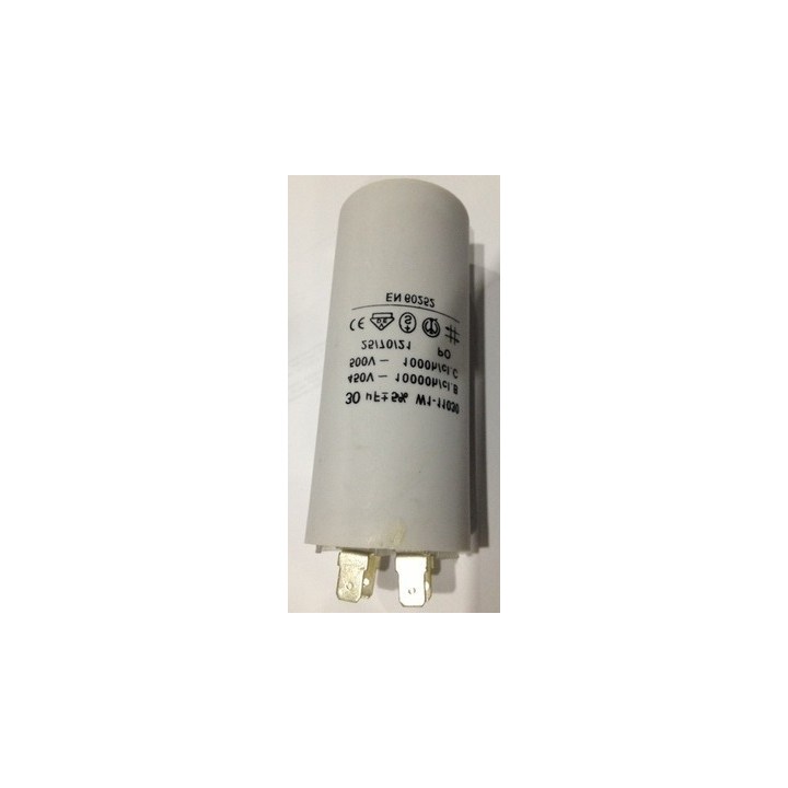 Condensador 30 mf micro farad 450v 50 60 hz condensador de arranque motor universal a borne w1 11030 fixapart - 1