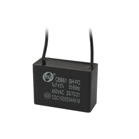 CBB61 Metallisierte Kondensator für Motor Start-up Deckenventilator 500VAC 6uF 6mf sodial - 1