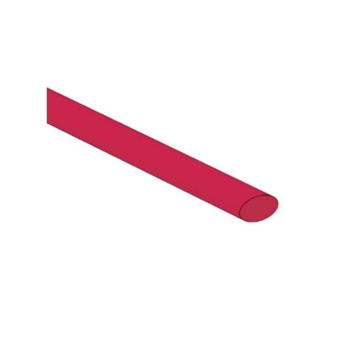 50 Tubo termocontraíble tubo retráctil 6.4mm 1m 1.2m rojo stb64r velleman - 1