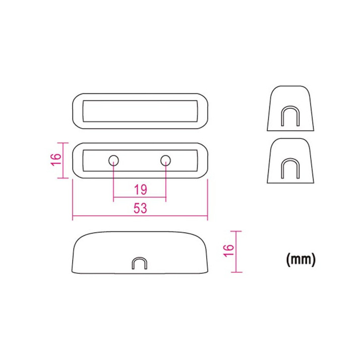 Interruptor de contacto de alarma 0.5a 100v dc nf detector sensor haa305 apertura magnética jr  international - 1