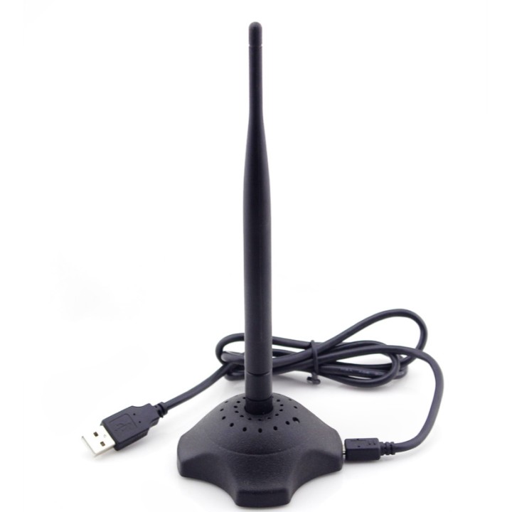Wifi antenna 6db 7dB 8db 9dbi nucleo magnetico 2.4GHz 150Mbps USB omnidirezionale mcad - 1