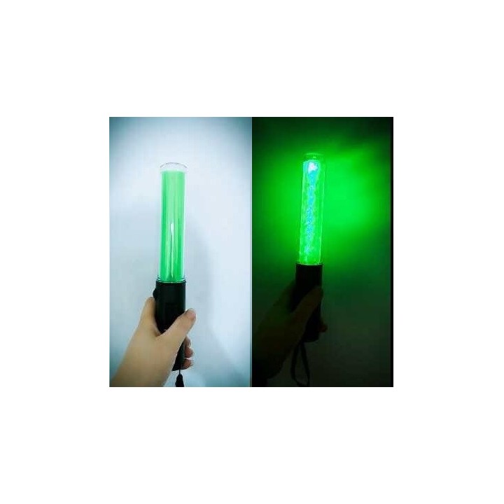 Baton lumineux led rouge + batterie rechargeable + chargeur 220v 5v support magnetique