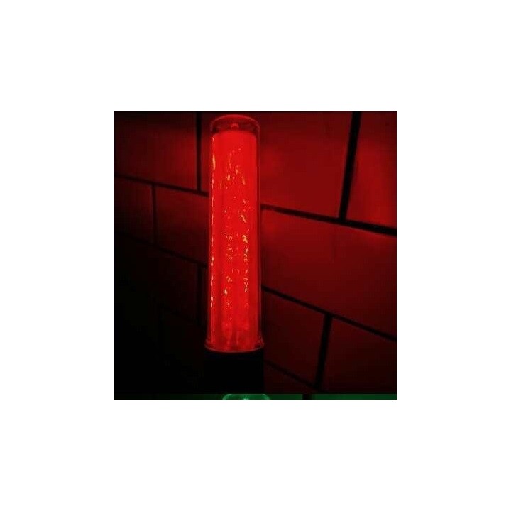 Baton lumineux led rouge + batterie rechargeable + chargeur 220v 5v support magnetique
