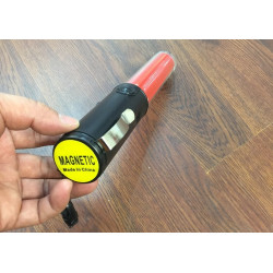 Baton lumineux led rouge + batterie rechargeable + chargeur 220v 5v support magnetique