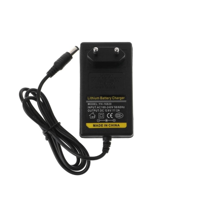 Chargeur adaptateur 11.1v 12v 12.6v 2A 3s pour batterie lithium polymer 5.5 x 2.1mm euro plug