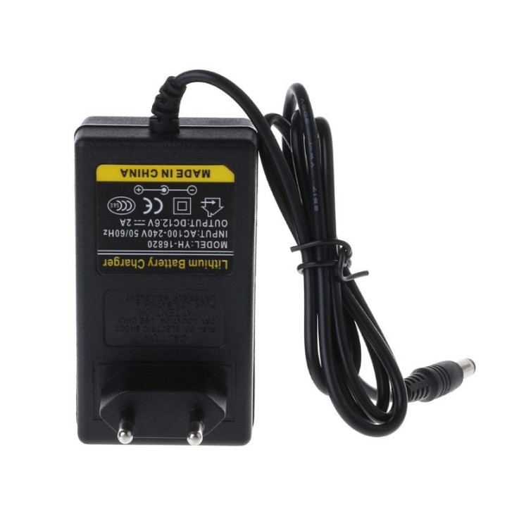Chargeur adaptateur 11.1v 12v 12.6v 2A 3s pour batterie lithium polymer 5.5 x 2.1mm euro plug