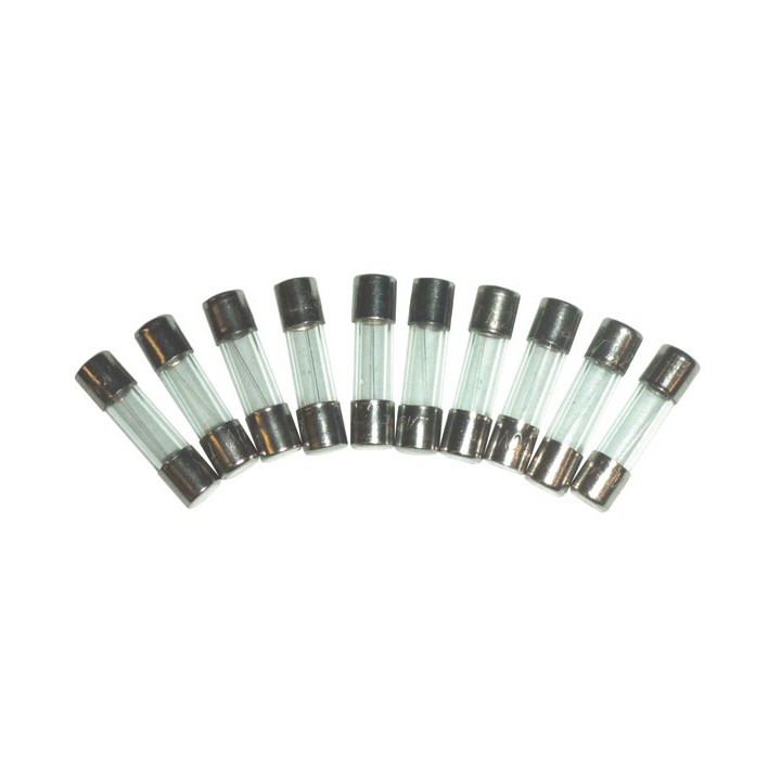 Fusible vidrio 5 x 20mm rapido 1a (10 unidades caja) fusibles vidrio rapido electricidad electronico velleman - 1
