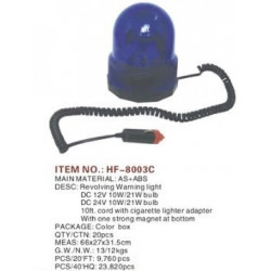Girofaro magnetico 12vcc blu (sc782) dl80 girofari elettrici magnetici colore blu jr  international - 1