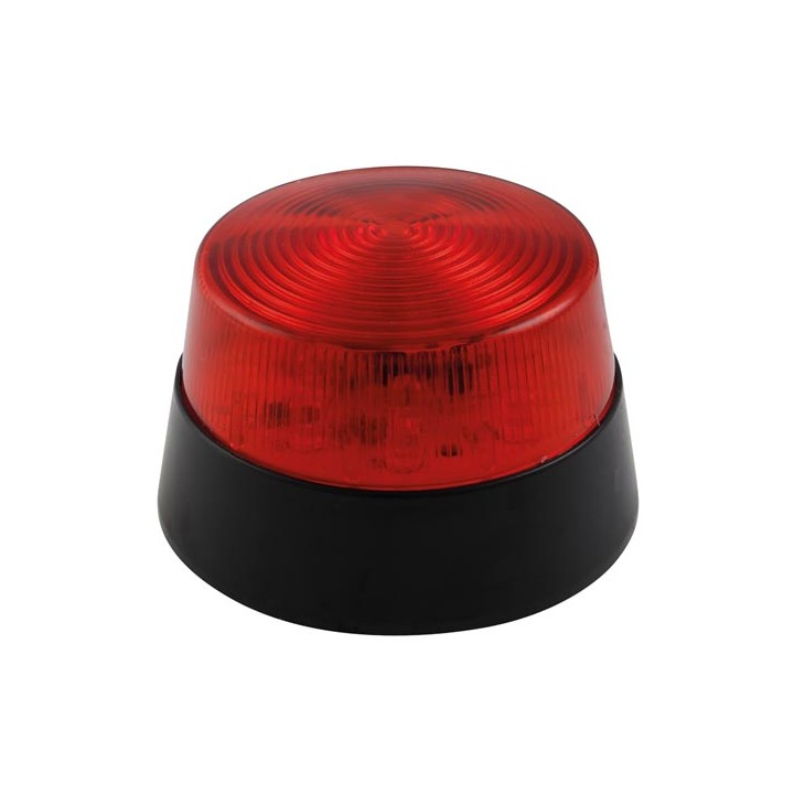 Led flashing light red  12vdc diam 77mm haa40rn velleman - 1