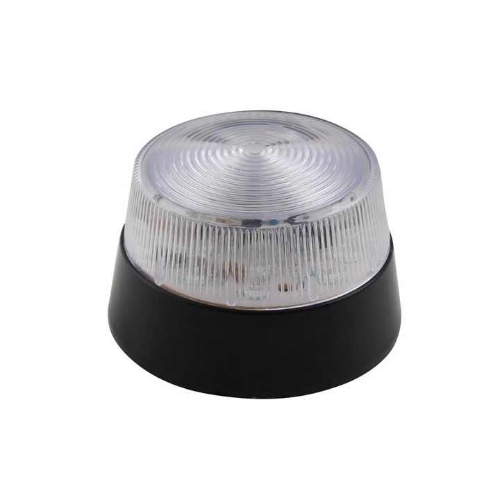 Led flashing light clear 12 vdc diam 77mm haa40wn velleman - 1