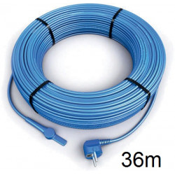 36m antifreeze electric heating cable cord aquacable-36 pipe frost protection with water hose thermostat climapor - 1