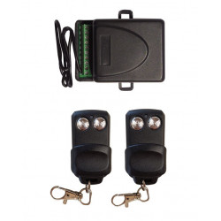Kit d’intérieur 2 canaux 433 MHz pour automatiser volet grille garage arrosage éclairage jardin