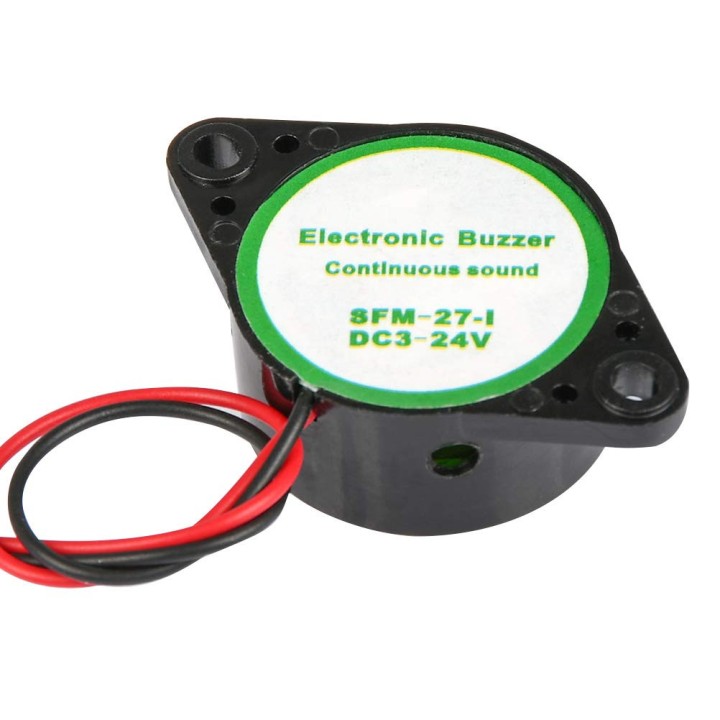 6 x 95DB Alarm High-decibel 3-24V 12V Electronic Buzzer Continuous Beep for Arduino SFM-27 jr international - 5