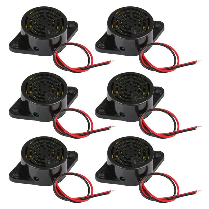 12 x 95dB Alarm High-Dezibel-3-24V 12V Elektronische Summer Dauerton für Arduino SFM-27 jr international - 2